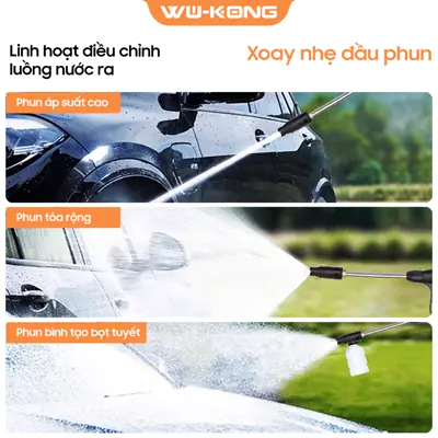 Máy rửa xe WUKONG cho Innova Cross - Tự rửa xe tại nhà